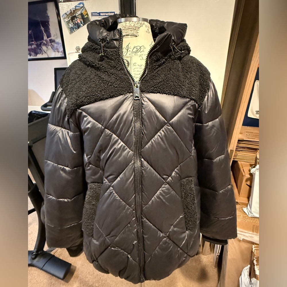 Women's Koolaburra UGG Black Sherpa puffer Jacket XXL black